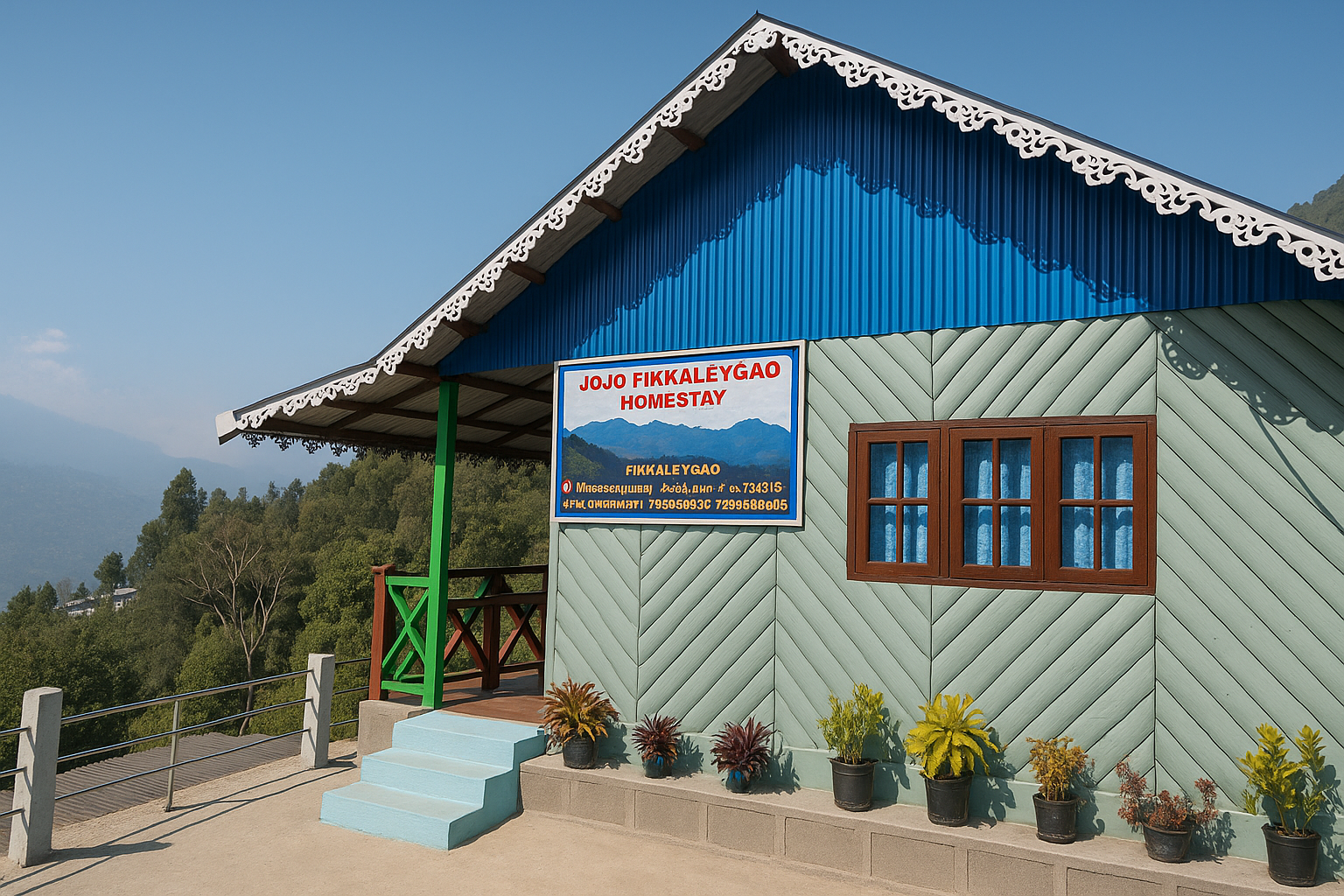 Low budget homestay in Fiklegaon offering basic yet clean rooms, local food, and peaceful surroundings