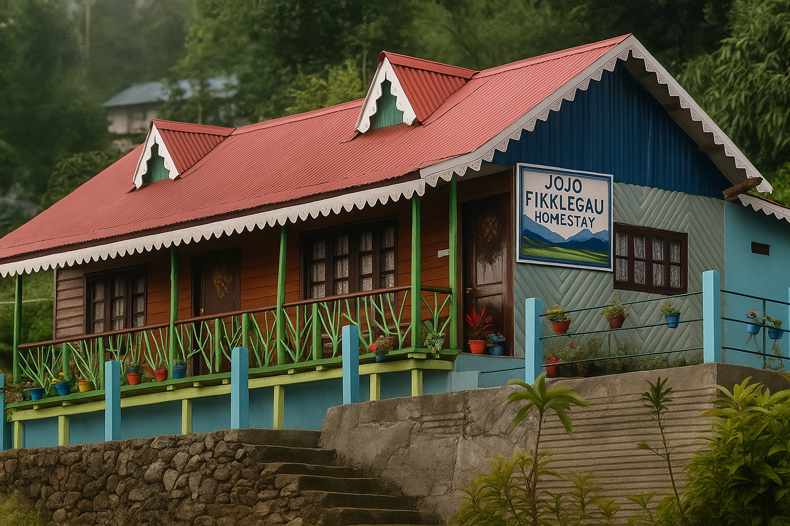 Spacious family homestay in Kolakham with comfortable rooms, homely food, and a scenic natural setting