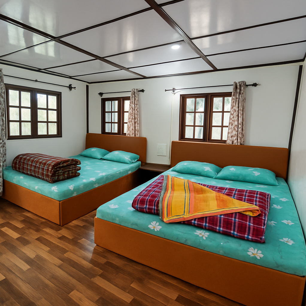 Low budget homestay in Kolakham with clean rooms, basic amenities, and serene mountain surroundings
