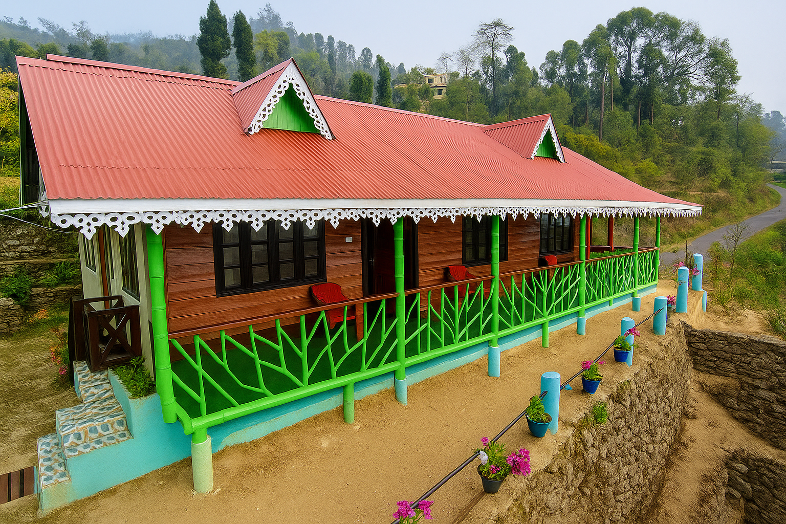 Solo-traveller homestay in Fiklegaon with peaceful ambiance, safe stay, and Himalayan views for a mindful getaway